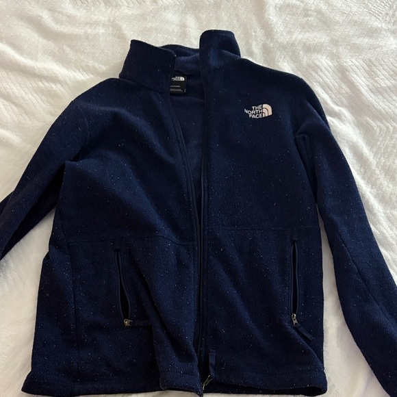 The North Face Navy Blue Fleece Jacket - Picture 1 of 3
